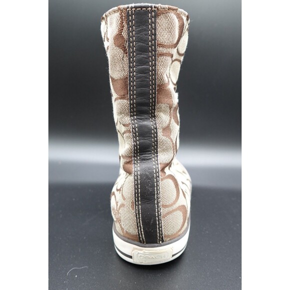 Coach Signature Women's Monogram Print Bonney Canvas High Top Sneakers Size 5M - Picture 15 of 16